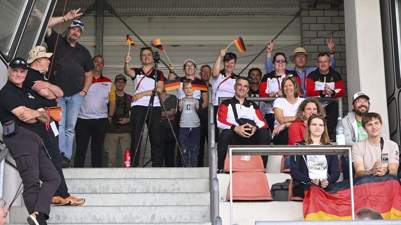 Foto: Eckhard Frerichs / Und Jubel bei den deutschen Teammitgliedern und Fans. Foto: Eckhard Frerichs / Und Jubel bei den deutschen Teammitgliedern und Fans.