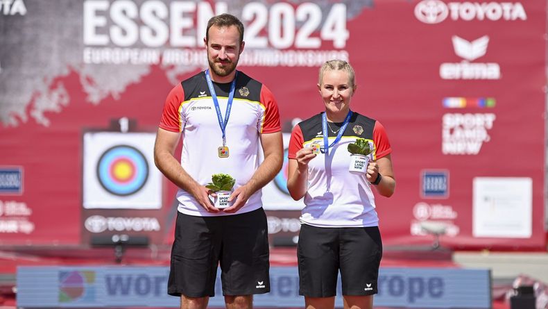 Foto: Eckhard Frerichs / Für Florian Unruh war es nach dreimal WM- bzw. EM-Silber das erste Mixed-Gold. Katharina Bauer war seine kongeniale Partnerin. Foto: Eckhard Frerichs / Für Florian Unruh war es nach dreimal WM- bzw. EM-Silber das erste Mixed-Gold. Katharina Bauer war seine kongeniale Partnerin.