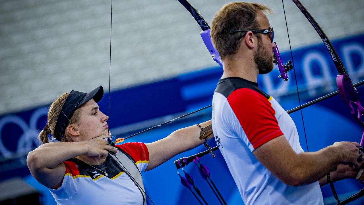 Foto: World Archery / Sind erst am 1. August im Einzel gefordert: Charline Schwarz und Florian Unruh.