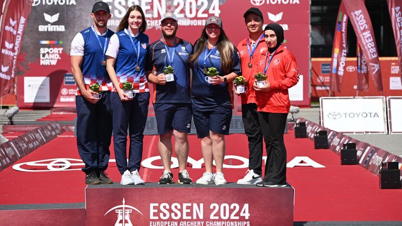 Foto: Eckhard Frerichs / Das Mixed-Podium mit den Teams aus Kroatien, den Niederlanden und der Türkei. Foto: Eckhard Frerichs / Das Mixed-Podium mit den Teams aus Kroatien, den Niederlanden und der Türkei.