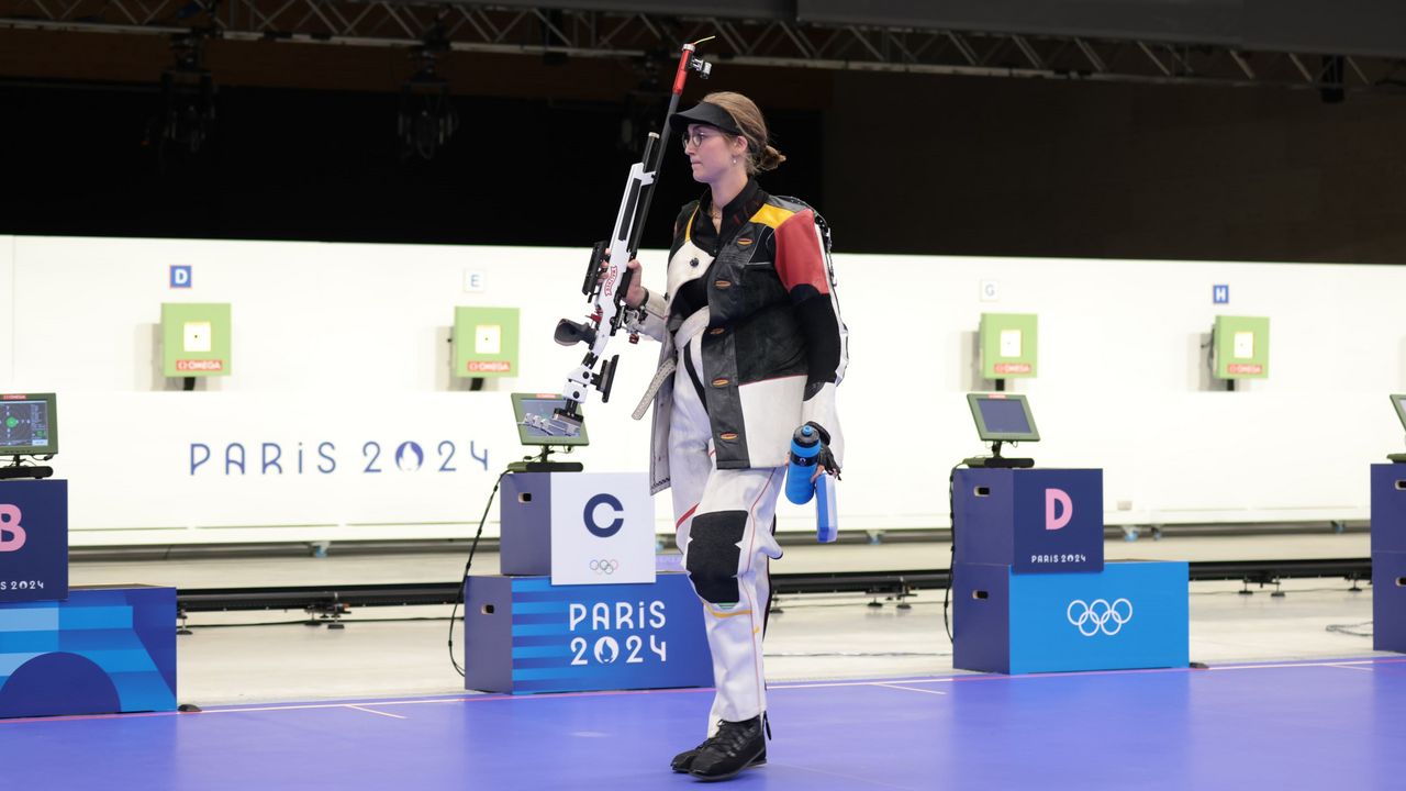 Foto: Nathalie Gallois / Anna Janßen kann nun ihr Luftgewehr weglegen und sich auf den KK-Wettbewerb konzentrieren.